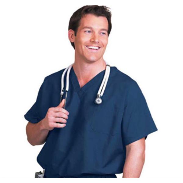 Jacket Scrub Fashion Seal Unisex Navy Large Ea